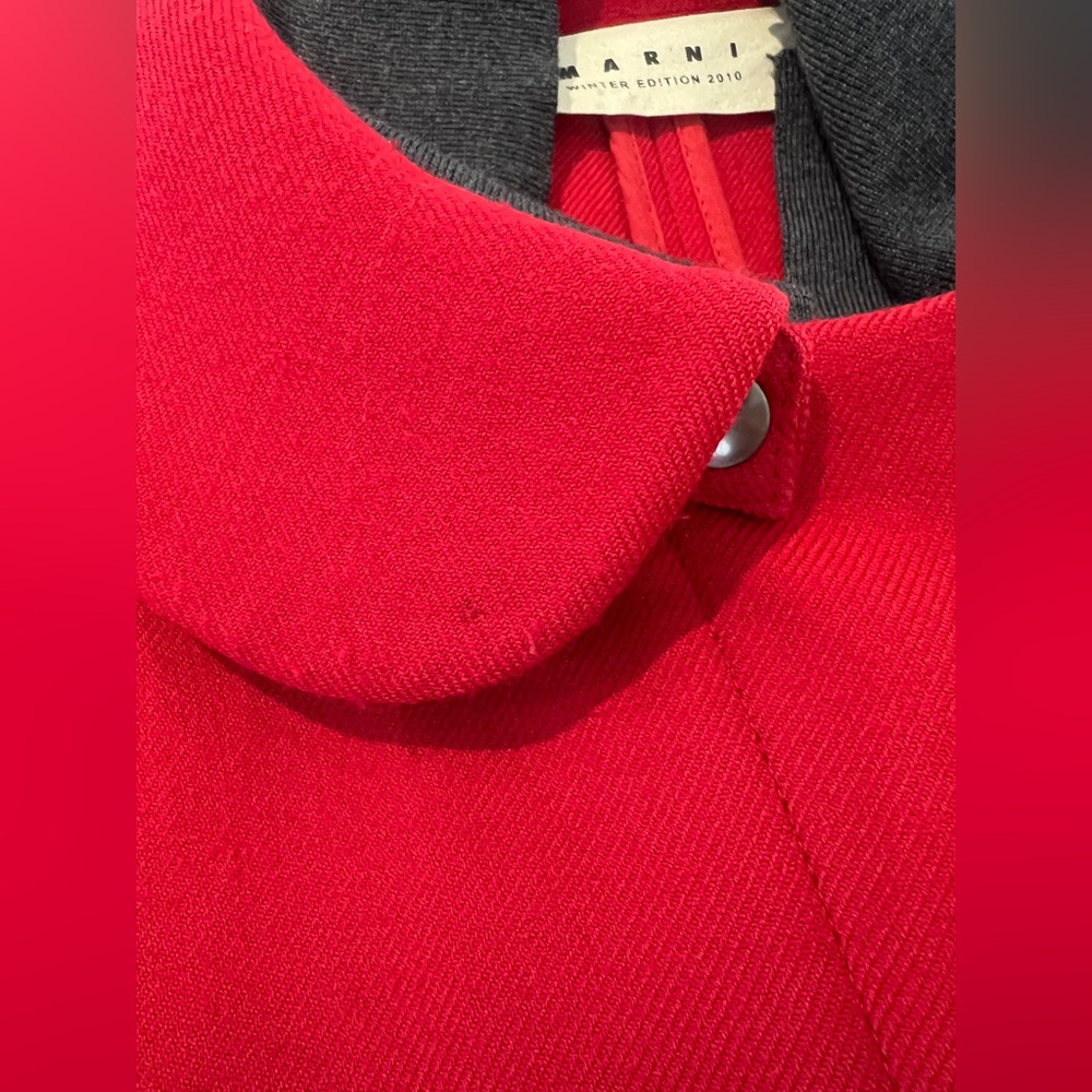 Marni red wool coat - Picture 8 of 12